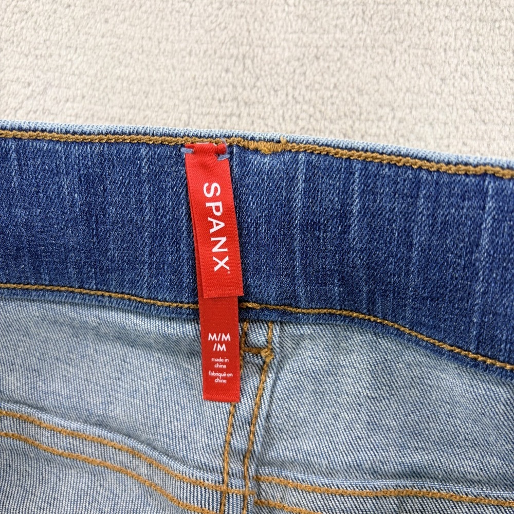Spanx Straight Leg Jeans in Vintage Indigo Women Medium Tummy‎ Shaping - Picture 2 of 10